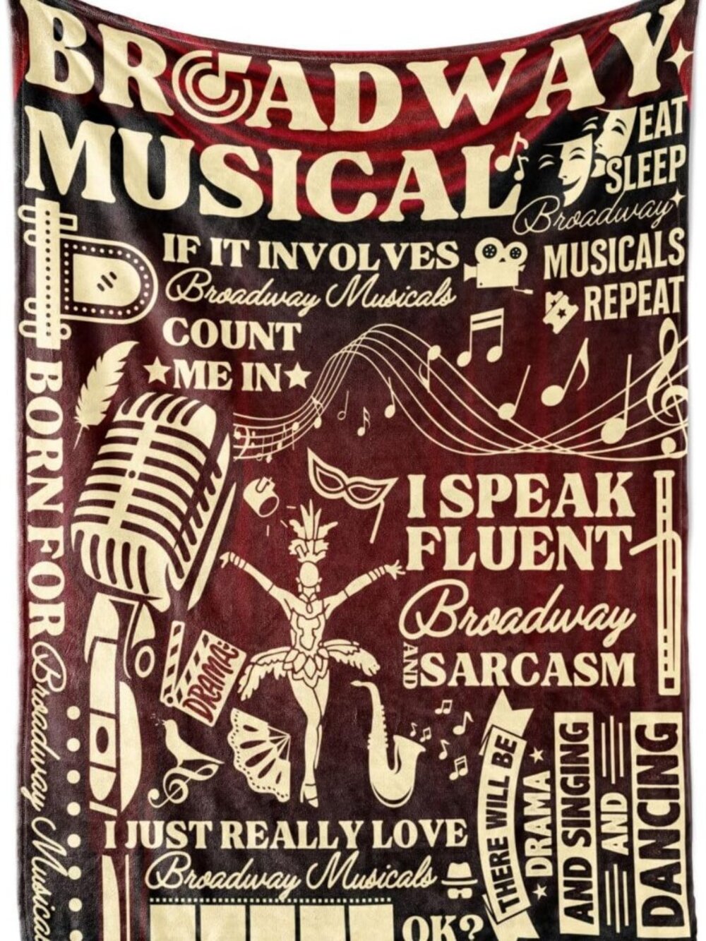 Cozy Broadway Blanket for Theater Lovers | Perfect Gift for Actors & Directors